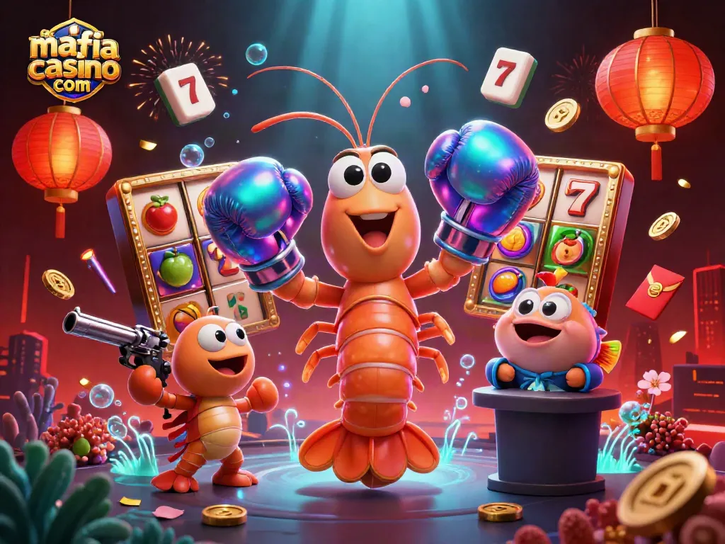 Engage with mafia casino com featuring dynamic slot reels, thrilling gameplay elements, and colorful characters.