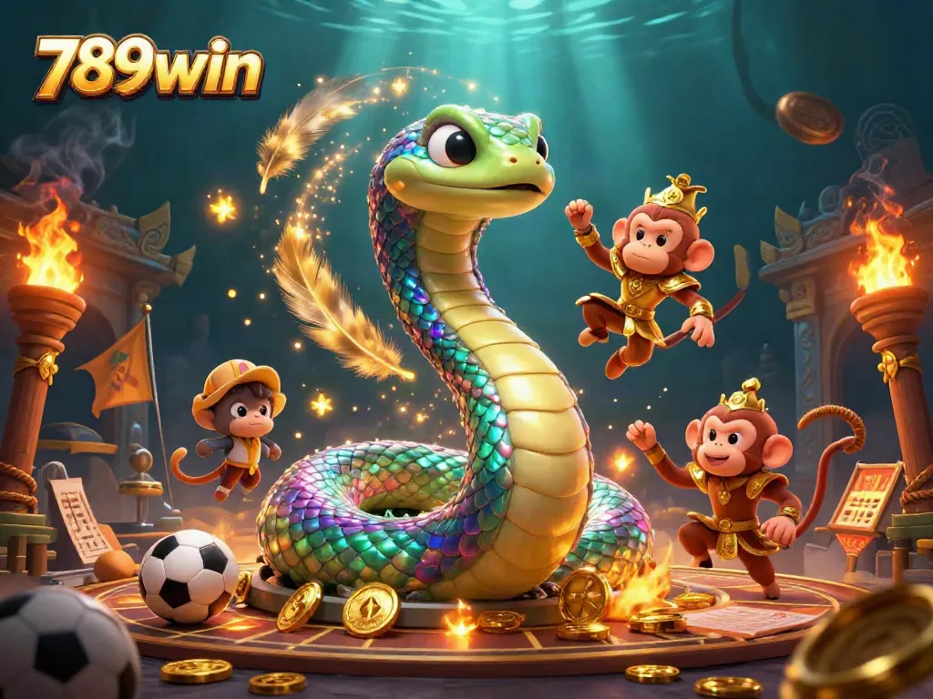 Join the 789win adventure with a vibrant casino-themed 3D illustration featuring dynamic gaming elements.
