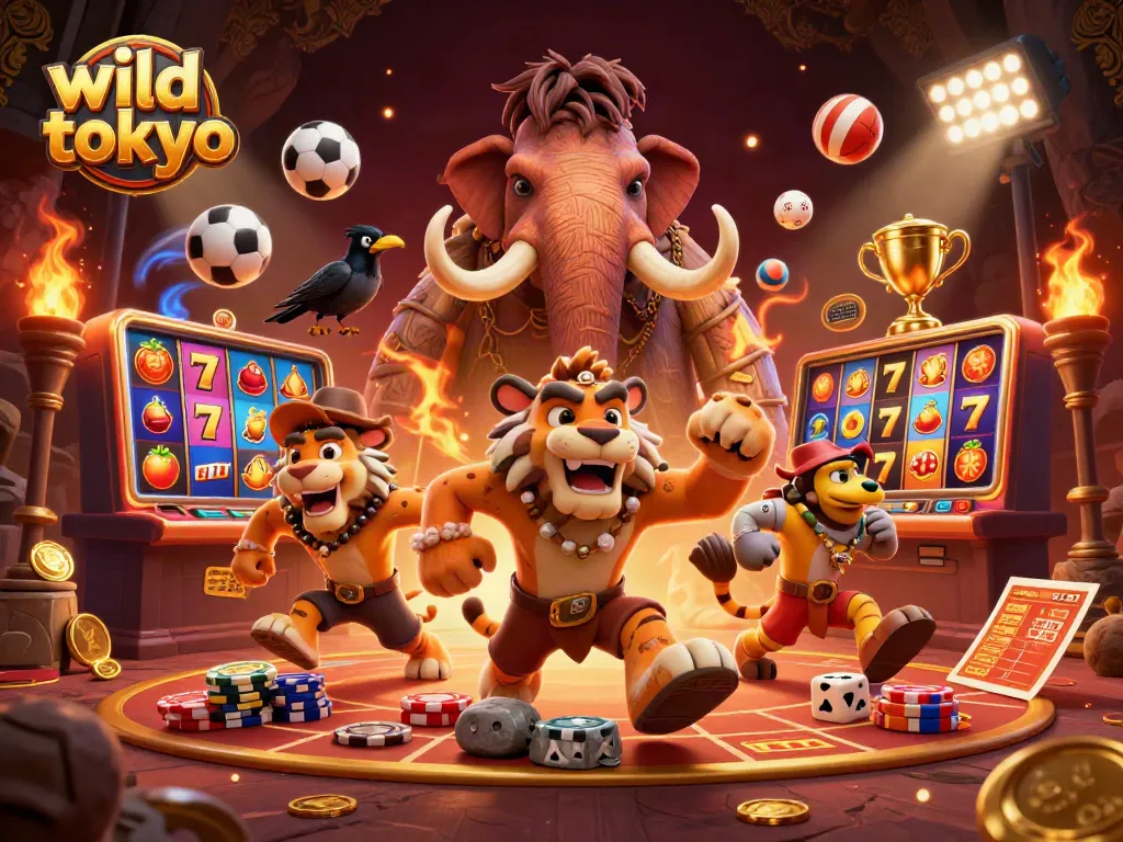 Experience the thrill of wild tokyo with dynamic slots and jackpot action in a vibrant casino scene.